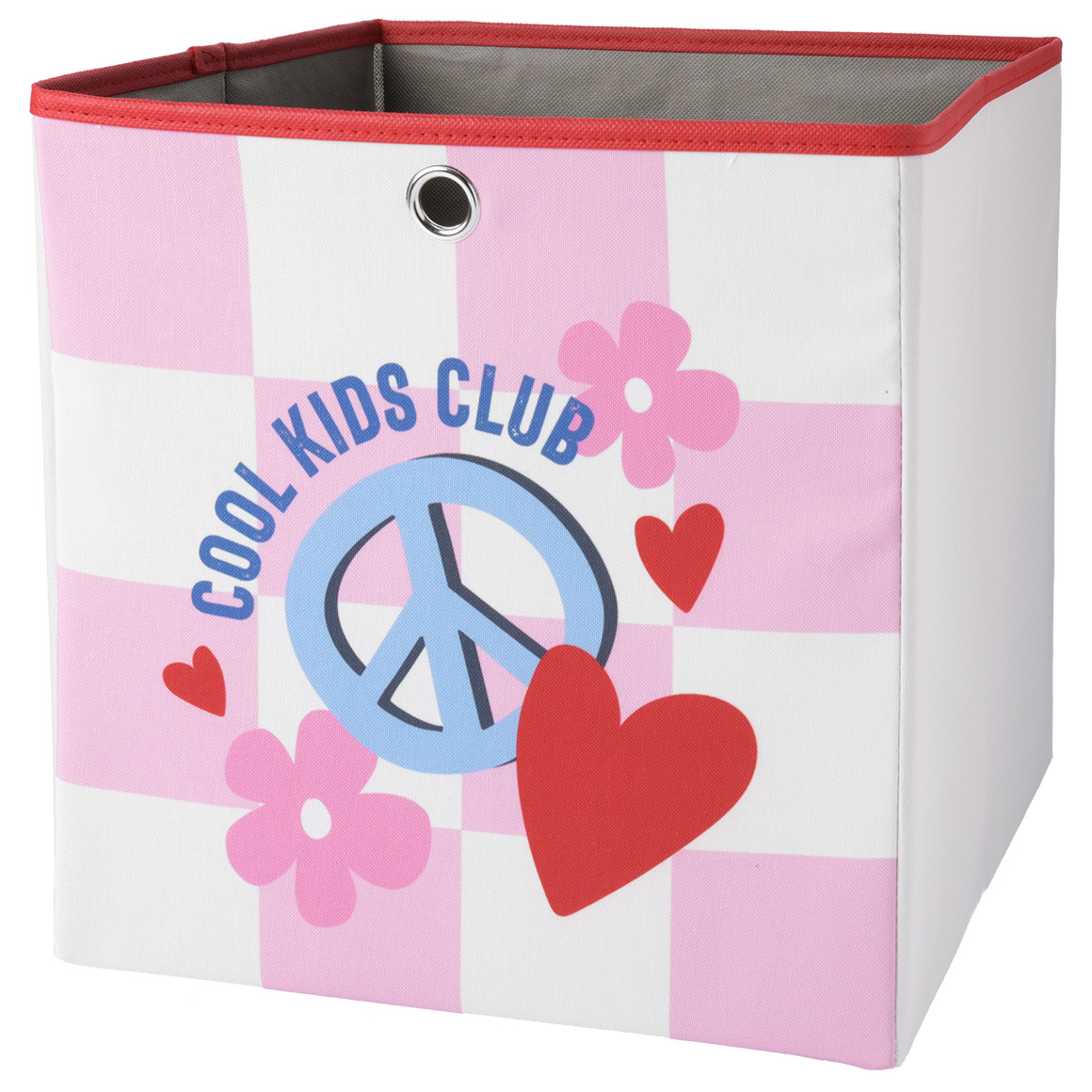 Aufbewahrungsbox mit buntem Motiv