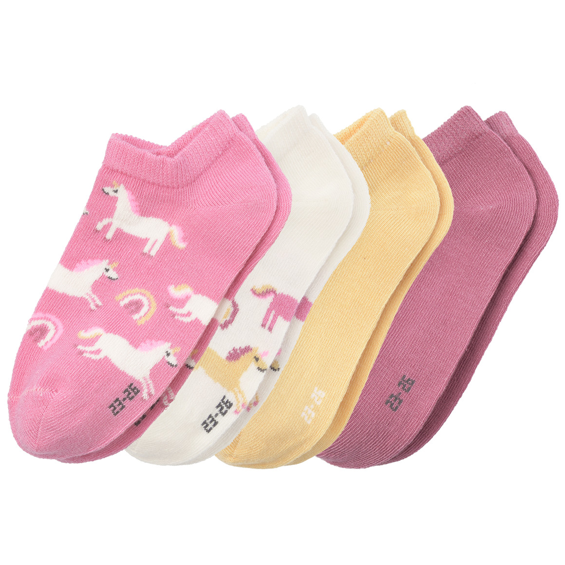 4 Paar Mädchen Sneaker-Socken im Set