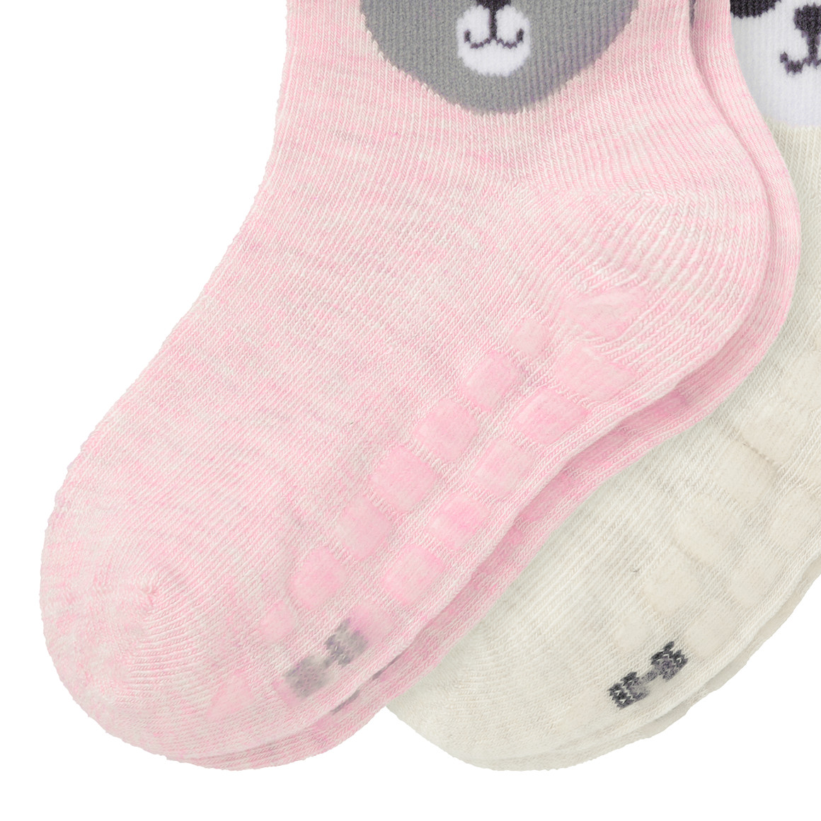 2 Paar Baby Stoppersocken mit Tier-Motiven