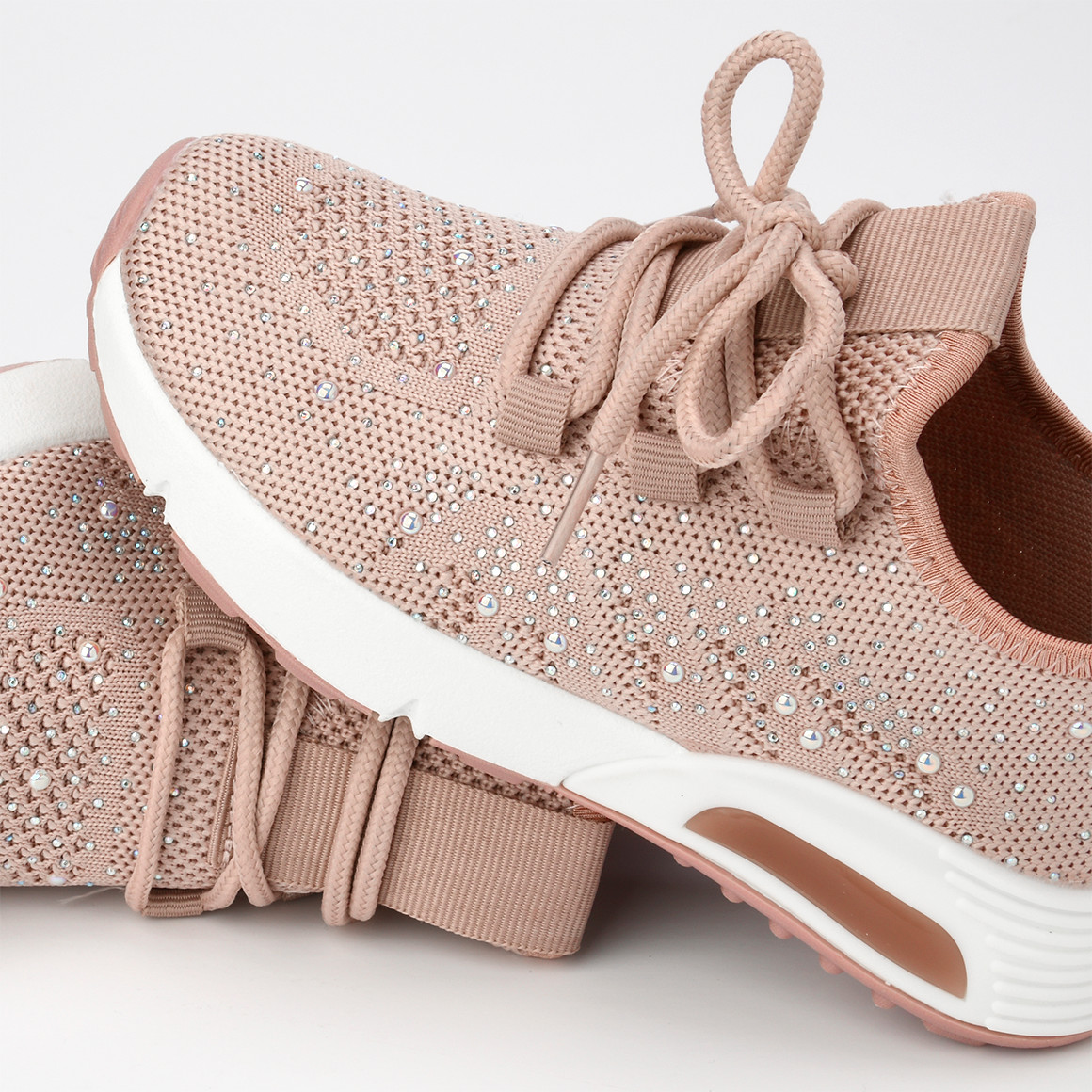 Mädchen Sneaker mit Glitzersteinchen