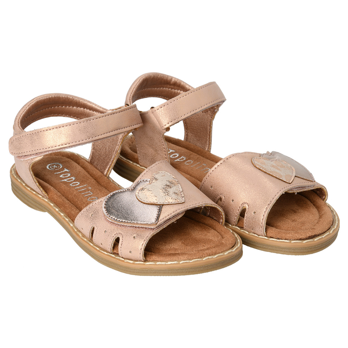 Mädchen Sandalen mit Herz-Applikation