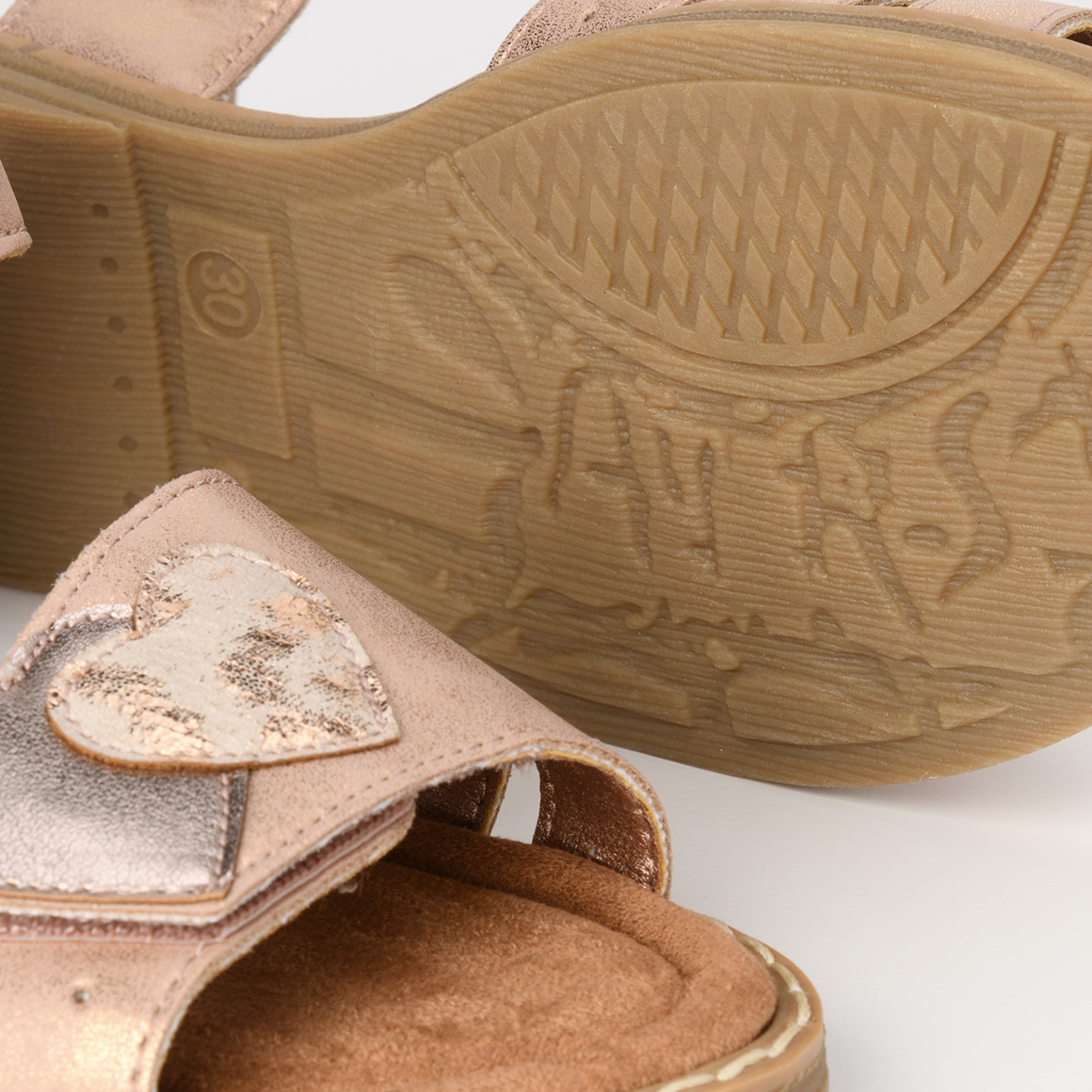 Mädchen Sandalen mit Herz-Applikation