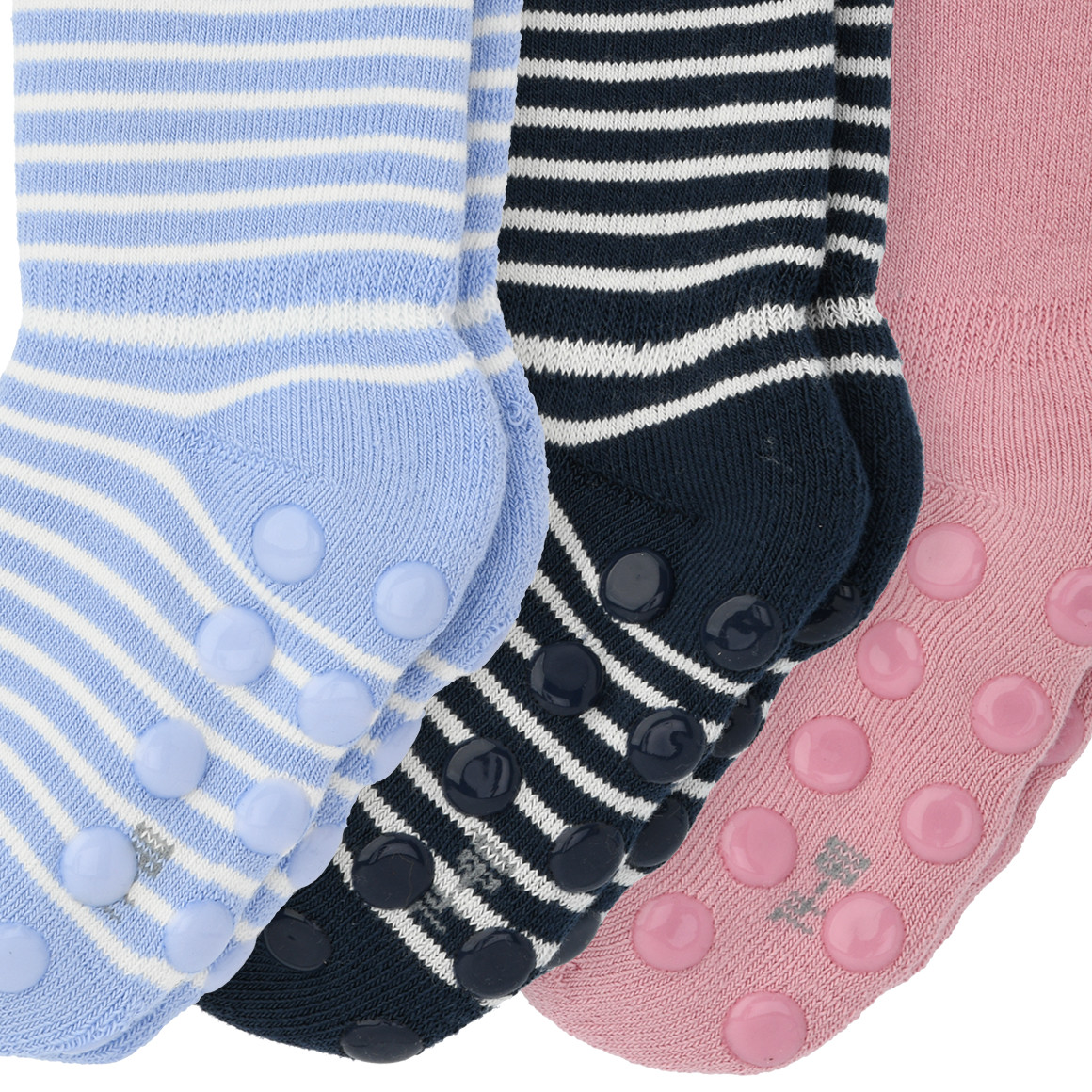 3 Paar Baby Stoppersocken im Set