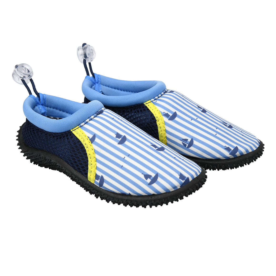 Baby Badeschuhe mit Schiffchen-Motiven