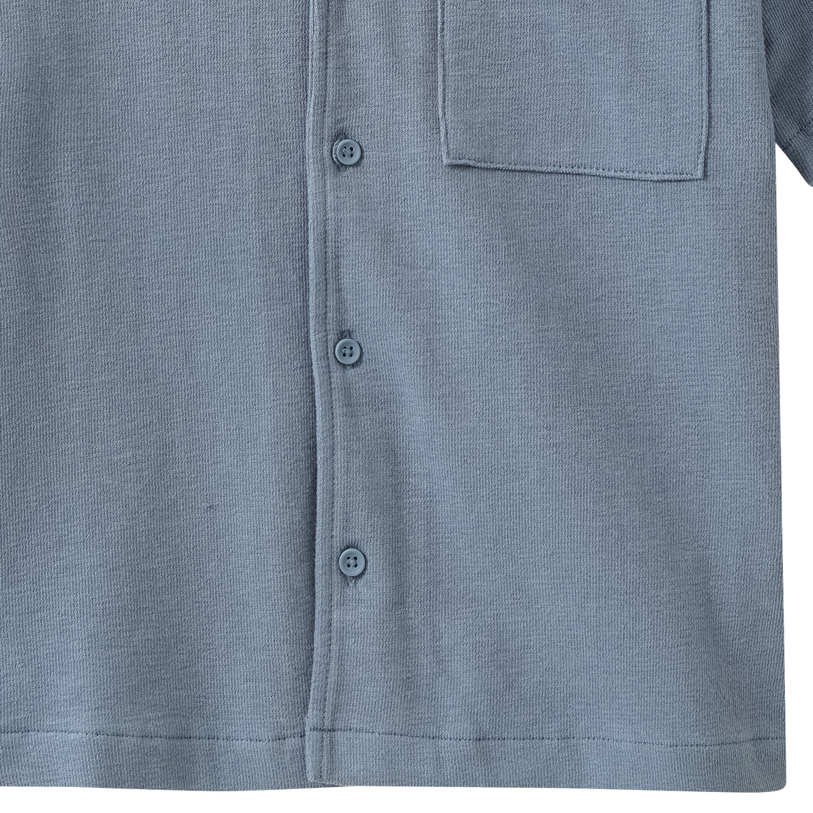 Jungen Strick-Hemd unifarben