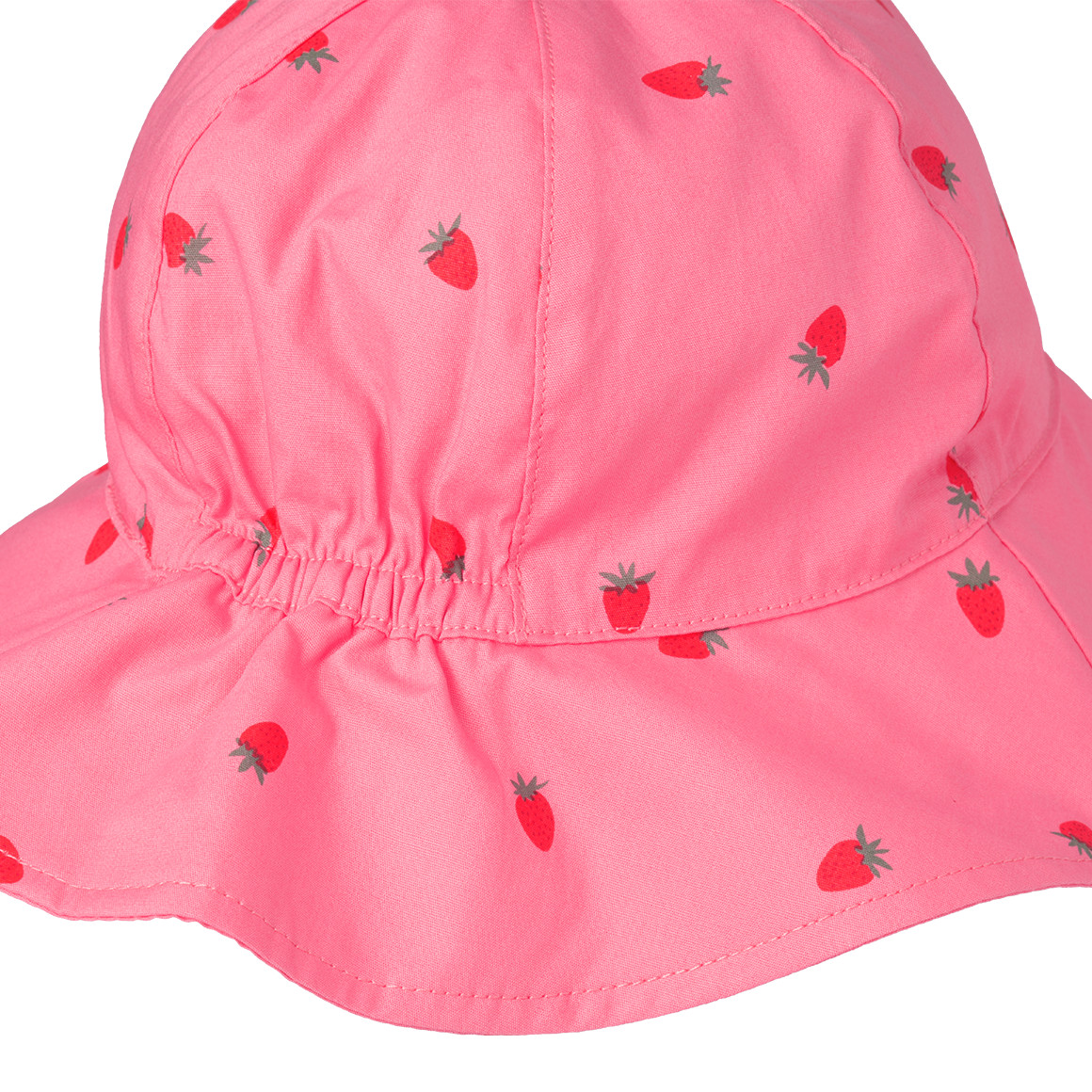 Mädchen Sonnenhut mit Erdbeer-Print