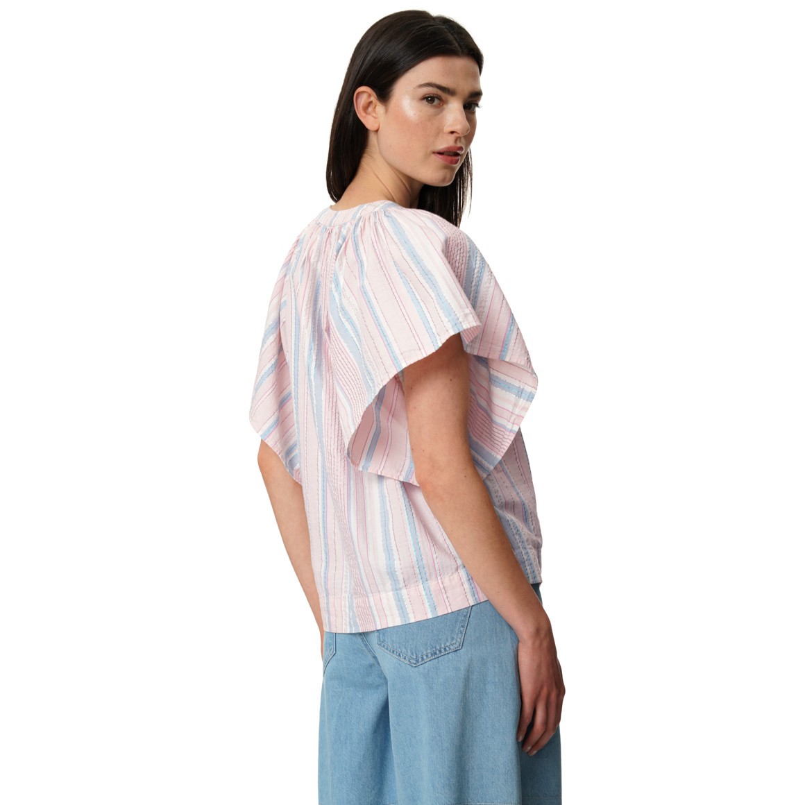 Damen Bluse mit Flügelärmeln
