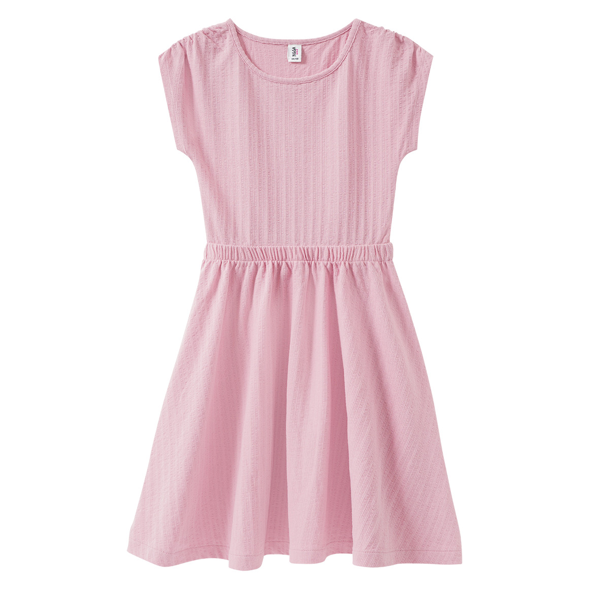 Mädchen Kleid mit Strukturstreifen