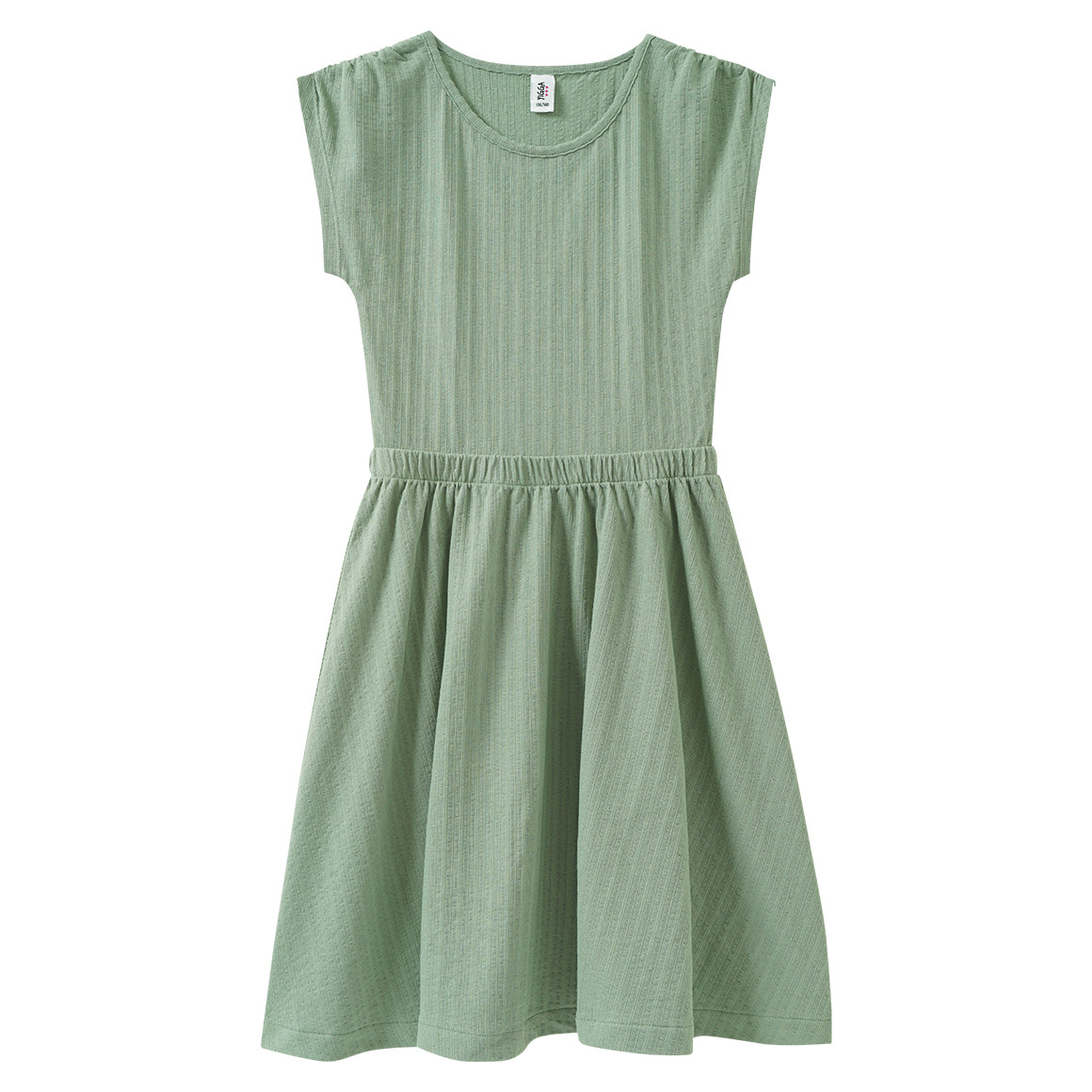 Mädchen Kleid mit Strukturstreifen