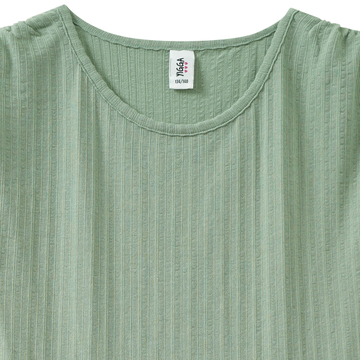 Mädchen Kleid mit Strukturstreifen