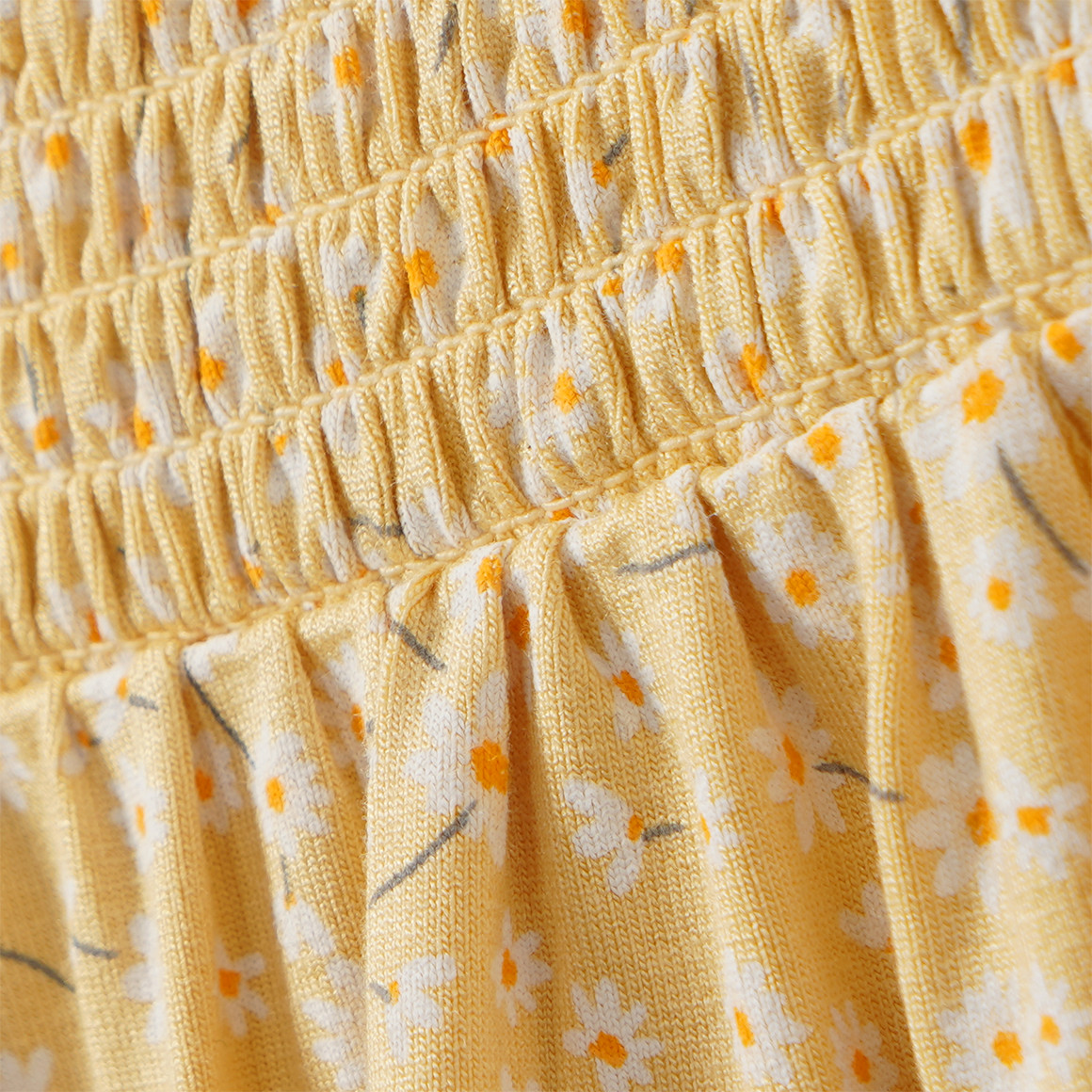 Meisjesjurk met bloemenprint all-over