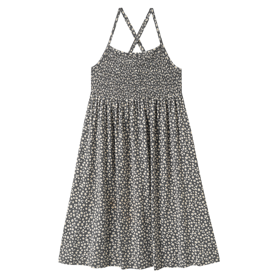 Meisjesjurk met bloemenprint all-over