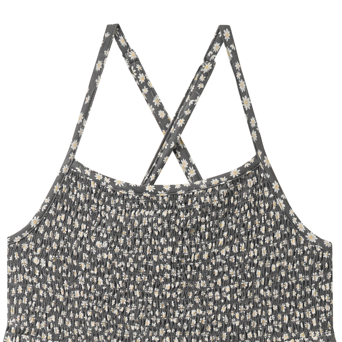 Meisjesjurk met bloemenprint all-over