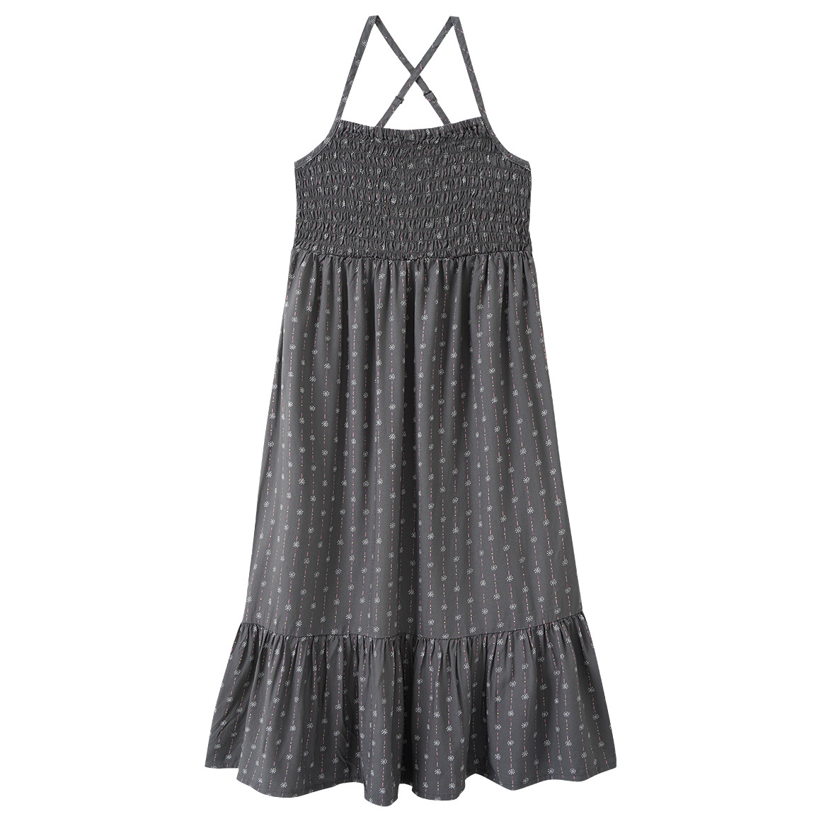 Mädchen Maxikleid mit Allover-Print