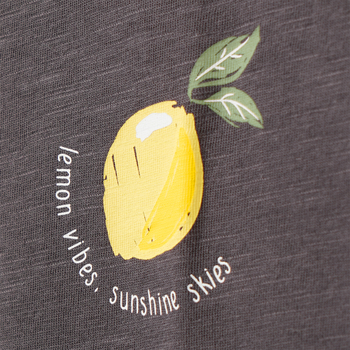 Mädchen T-Shirt mit Zitronen-Motiv
