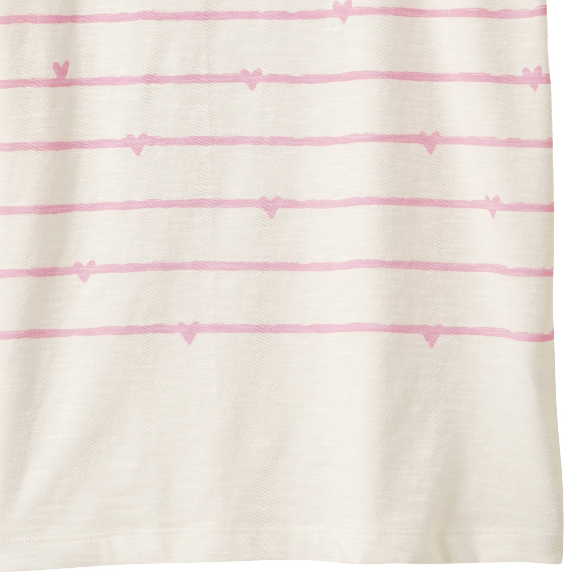 Mädchen T-Shirt mit Herz-Print
