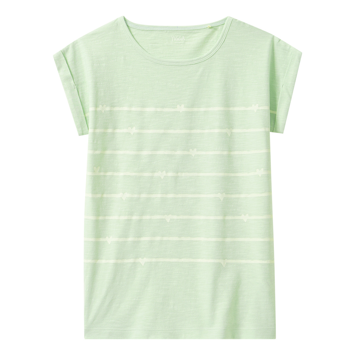 Mädchen T-Shirt mit Herz-Print