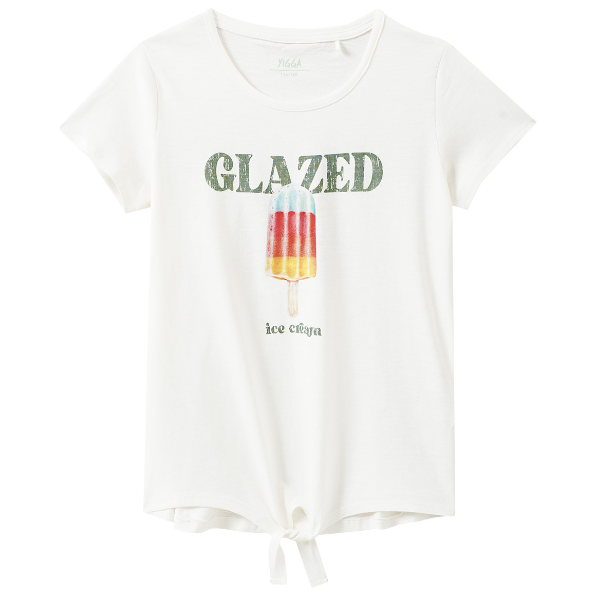 Mädchen T-Shirt mit Knotendetail