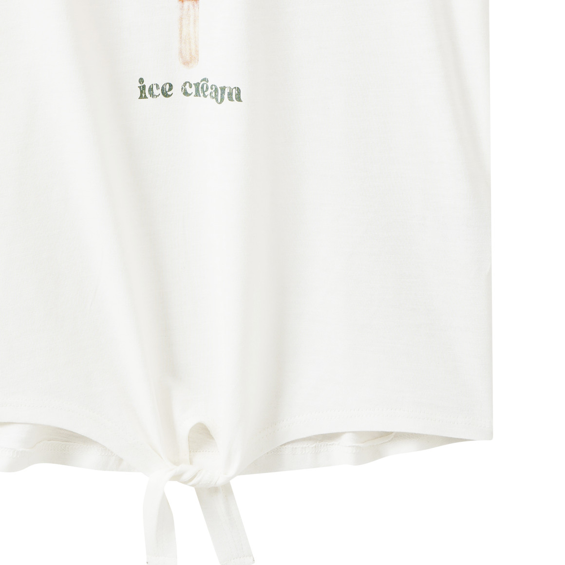 Mädchen T-Shirt mit Knotendetail