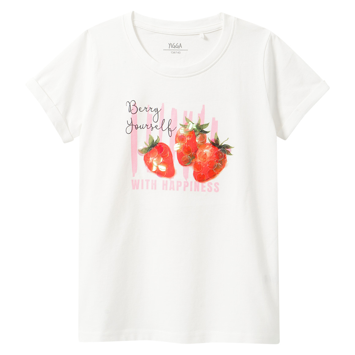 Mädchen T-Shirt mit Pailletten