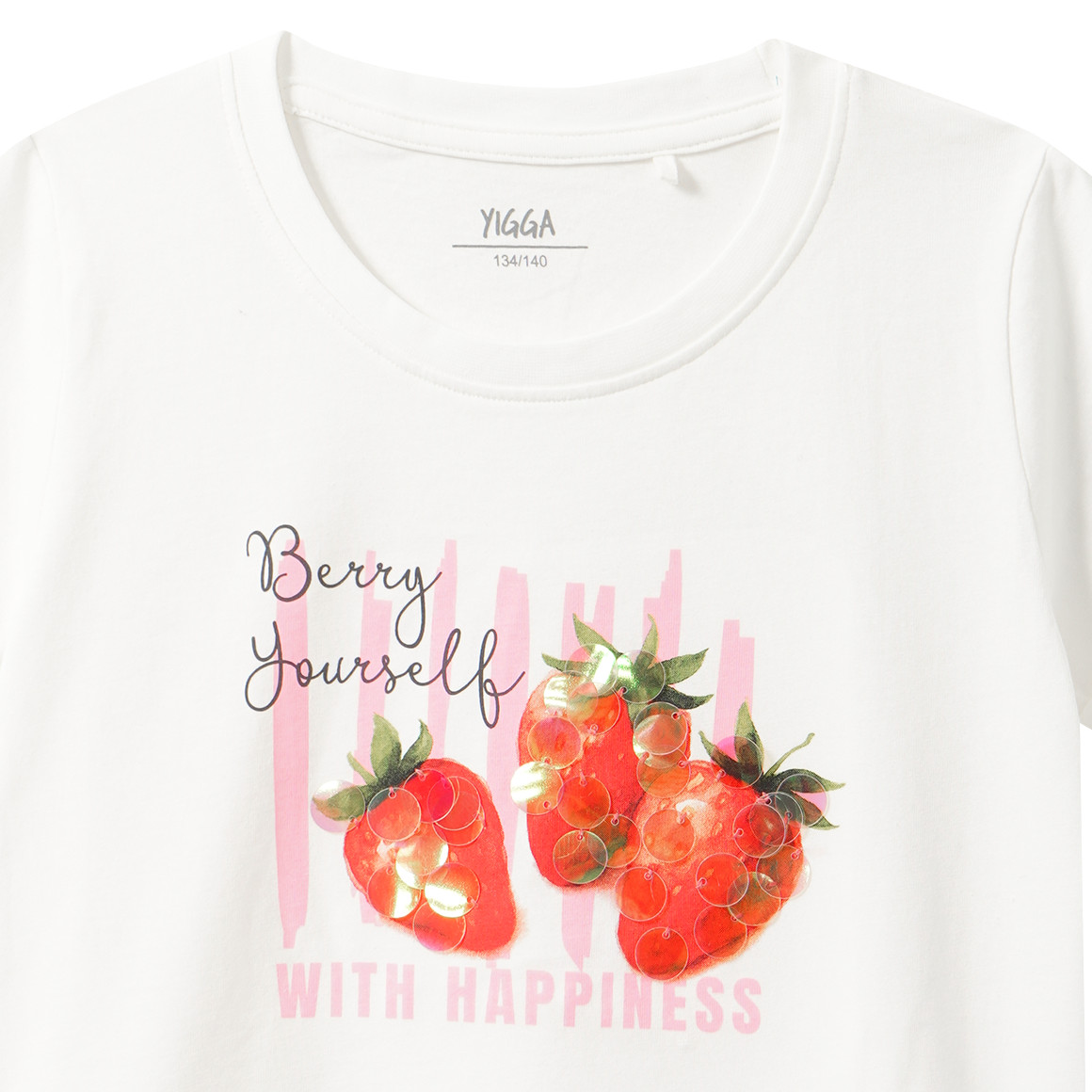 Mädchen T-Shirt mit Pailletten