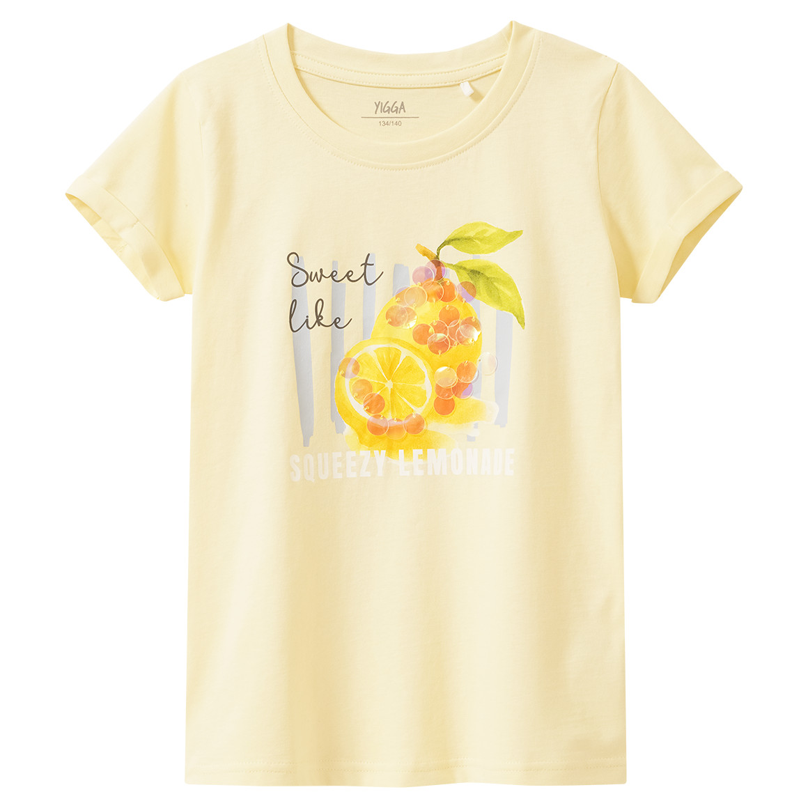 Mädchen T-Shirt mit Pailletten