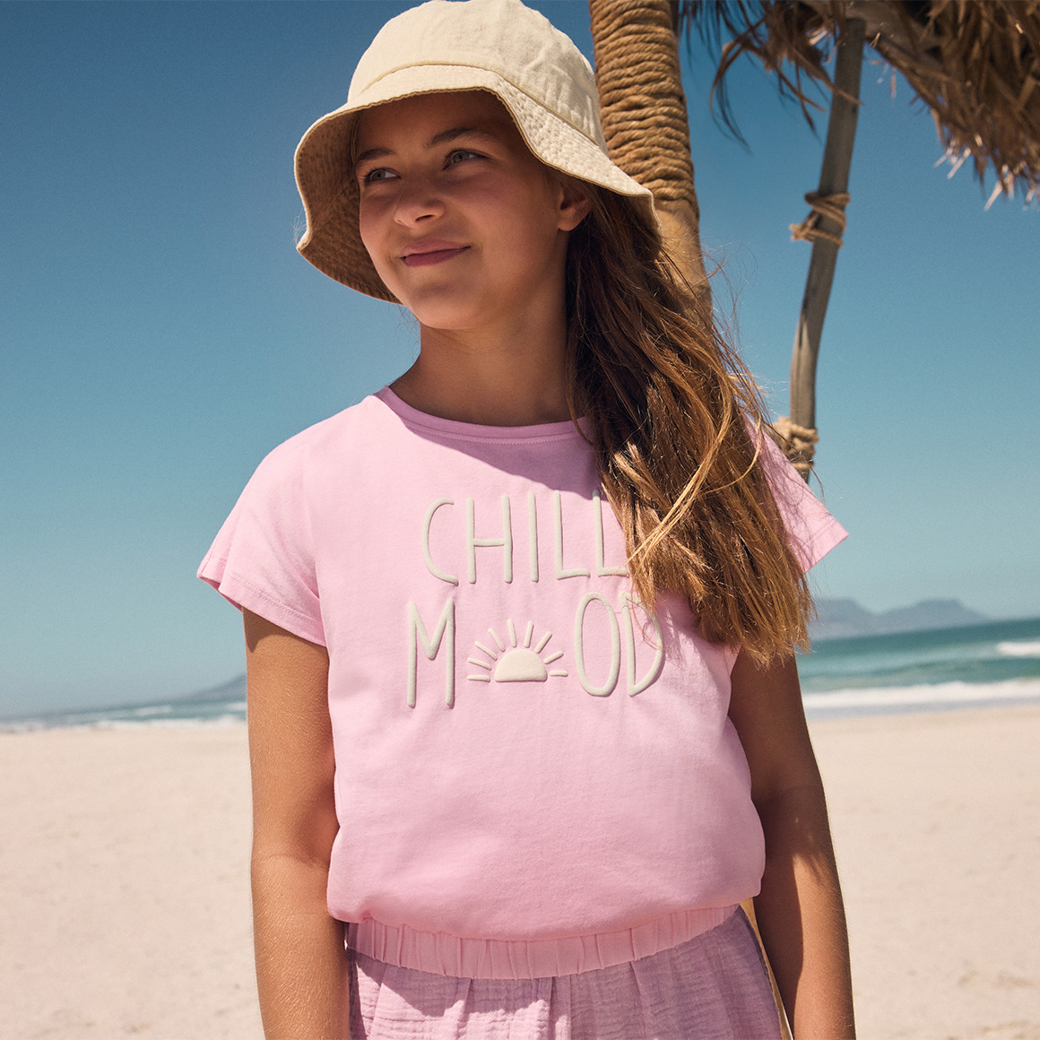 Mädchen T-Shirt mit großem Print