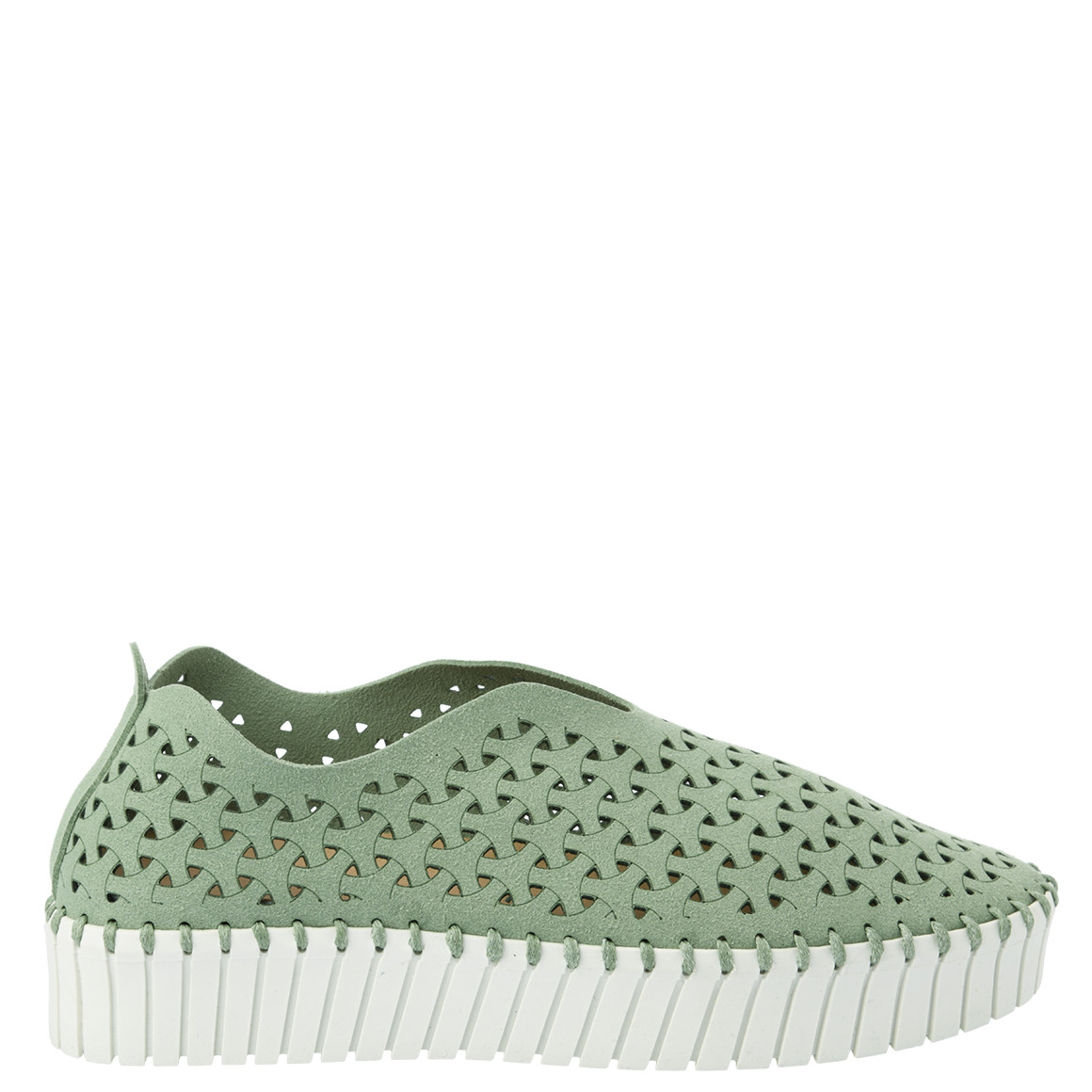 Damen Slipper mit Lochmuster