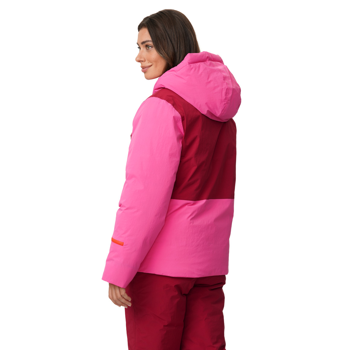 Dames-sneeuwjas met kleuraccenten