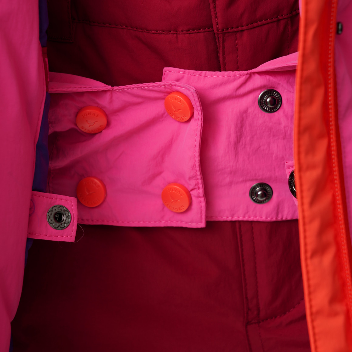 Dames-sneeuwjas met kleuraccenten