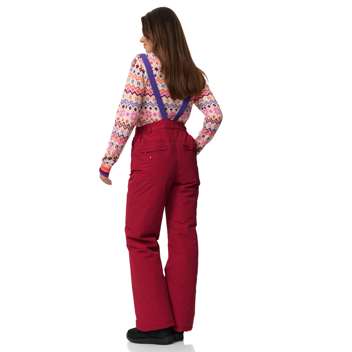 Damen Schneehose mit elastischen Trägern