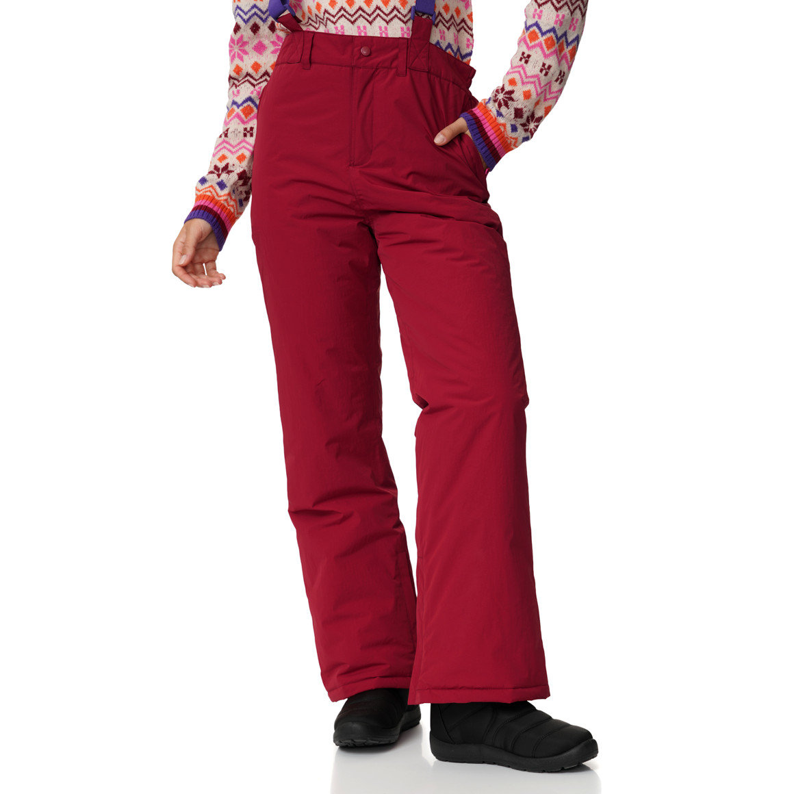 Damen Schneehose mit elastischen Trägern