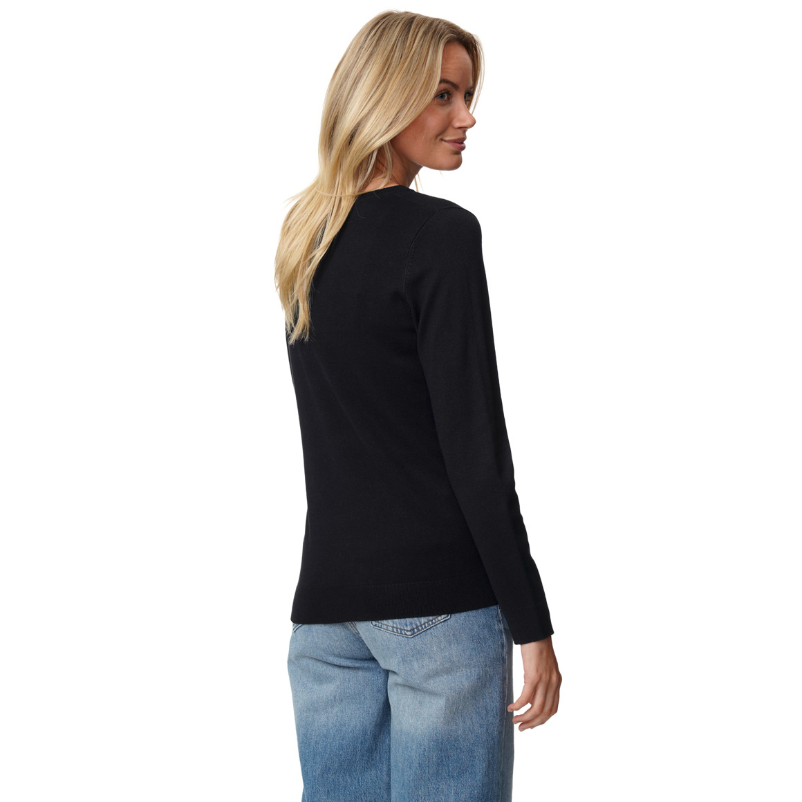 Damen Feinstrickpullover Rundhalsausschnitt