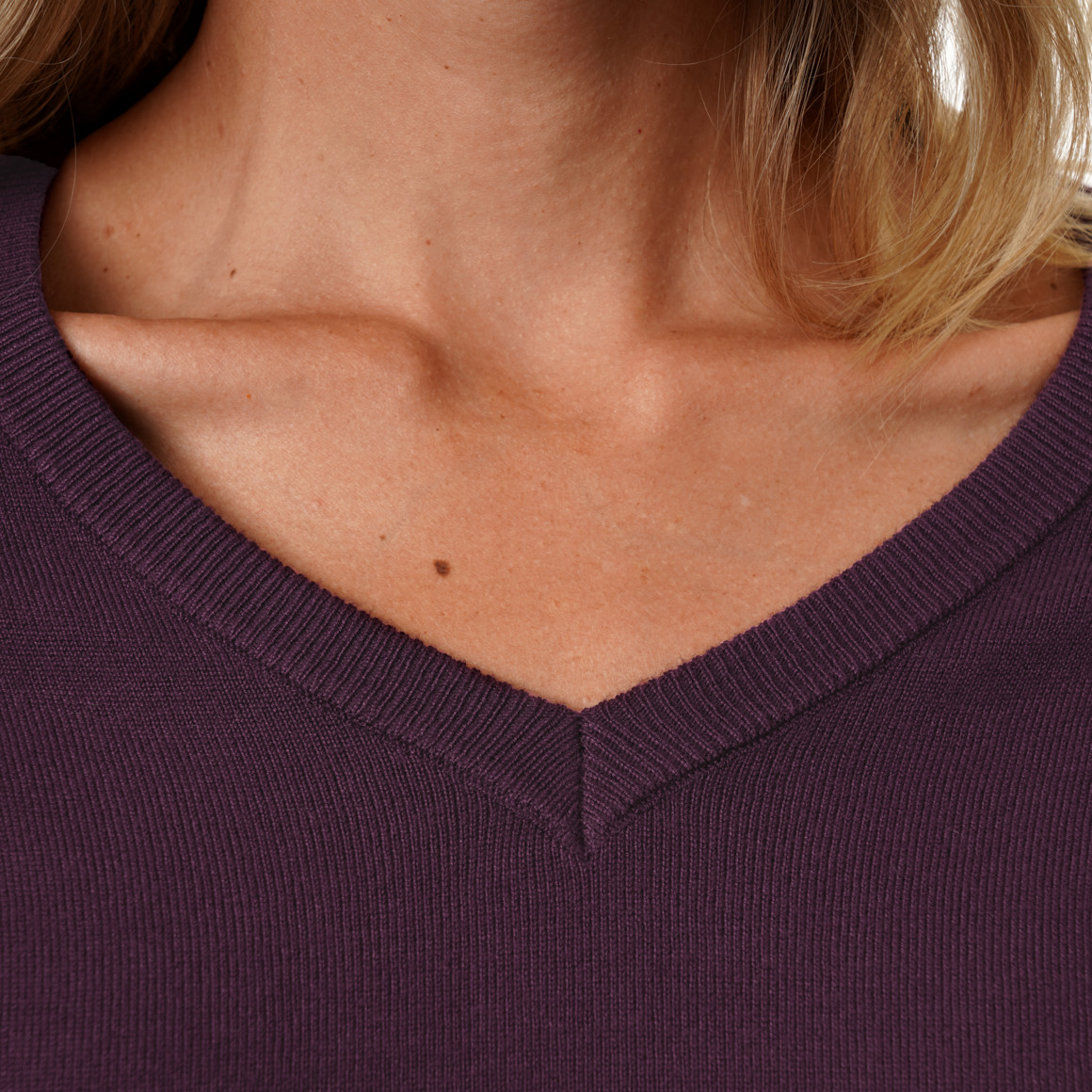 Damen Feinstrickpullover V-Ausschnitt