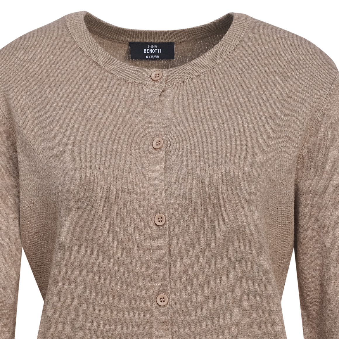 Damen Feinstrickjacke unifarben