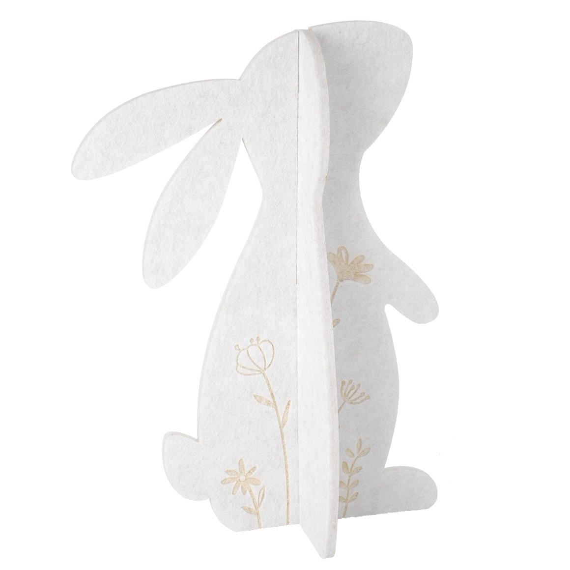 Decoratief haasje van vilt