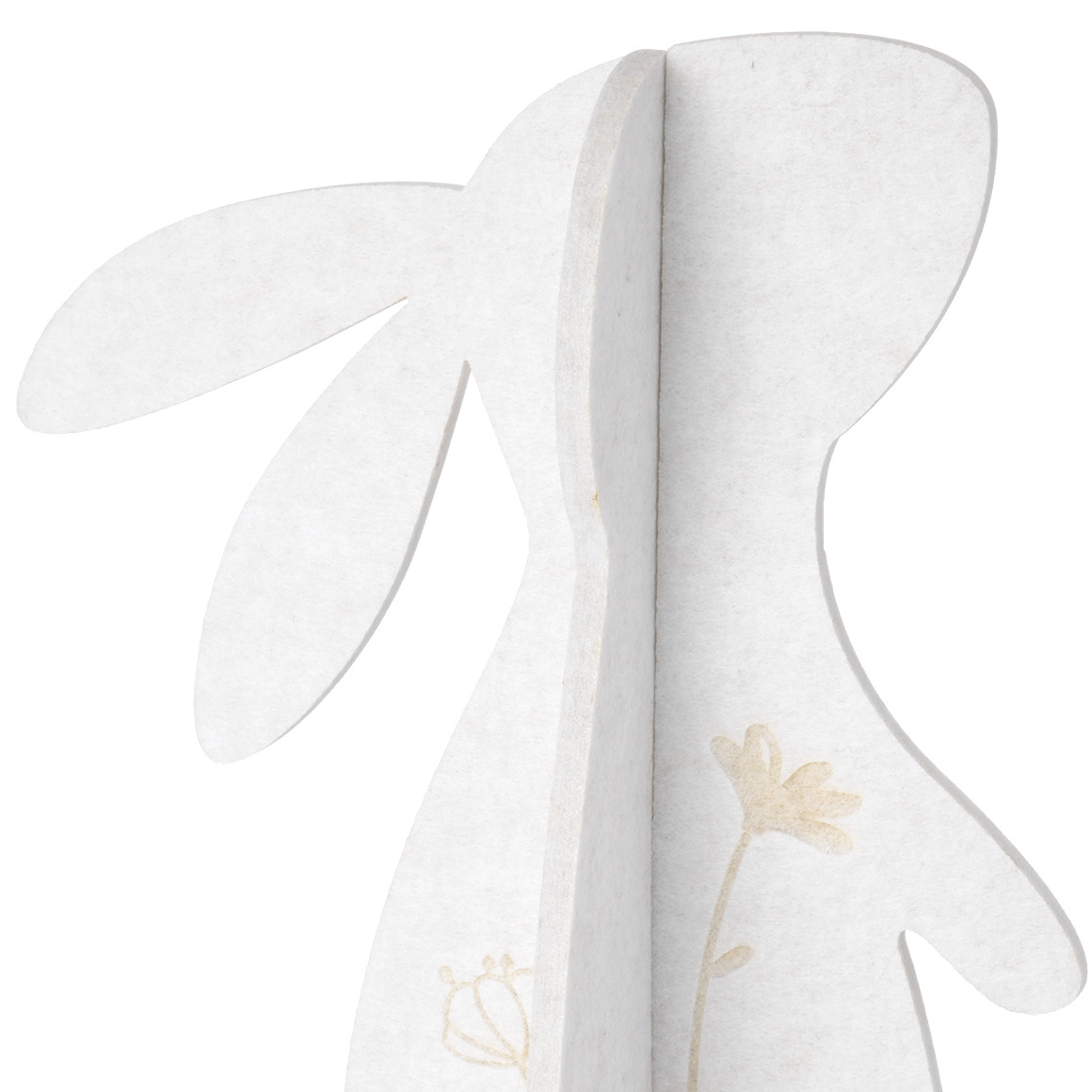 Decoratief haasje van vilt