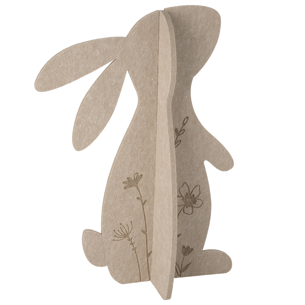 Decoratief haasje van vilt