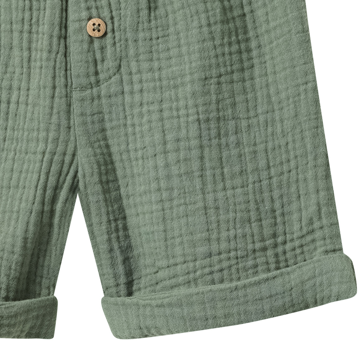 Mousseline short voor baby's van katoen