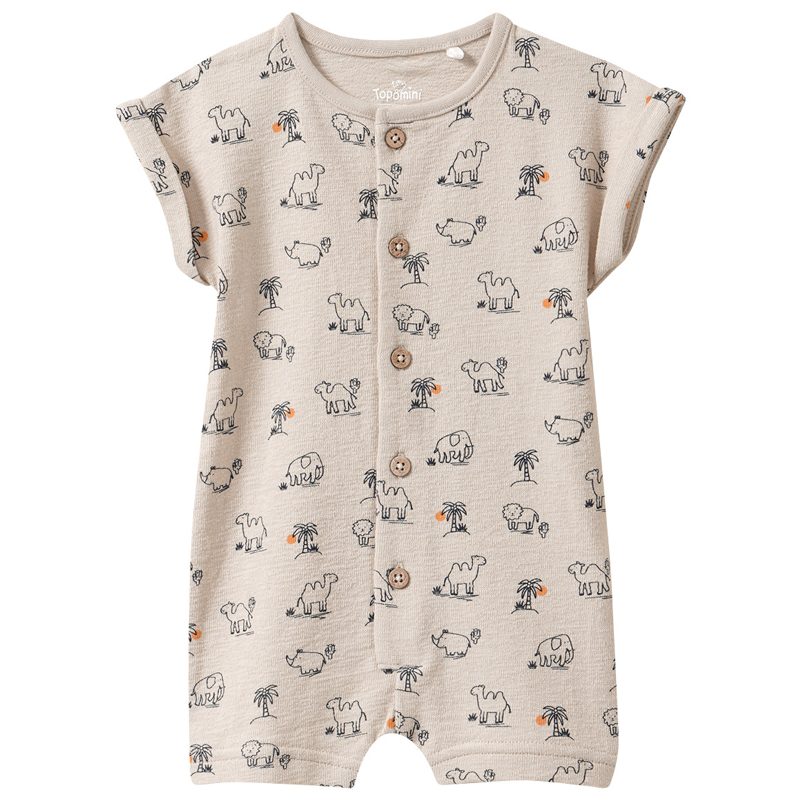Newborn Overall mit Tier-Motiven