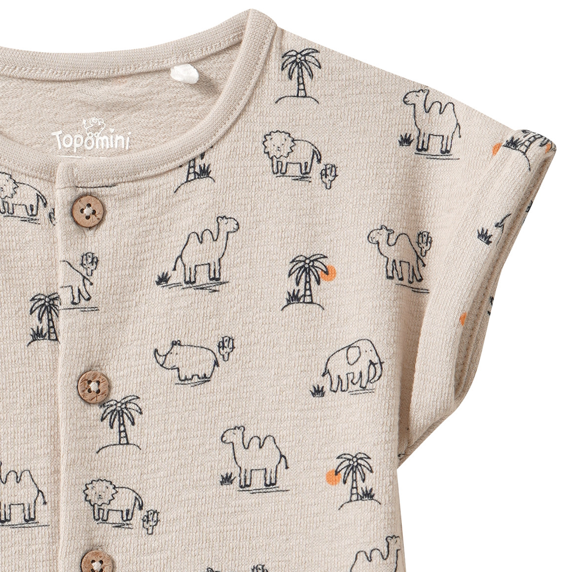 Newborn Overall mit Tier-Motiven