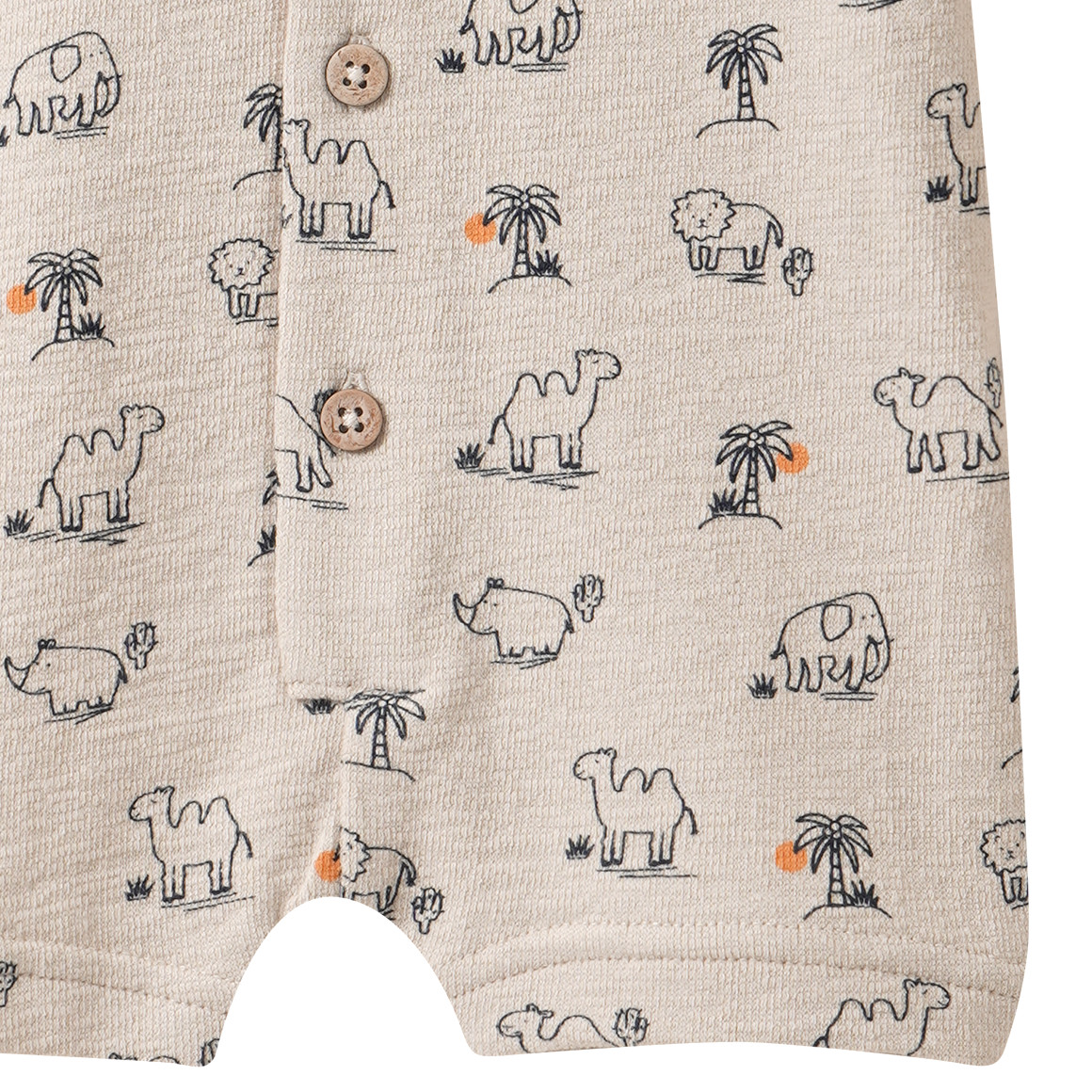Newborn Overall mit Tier-Motiven
