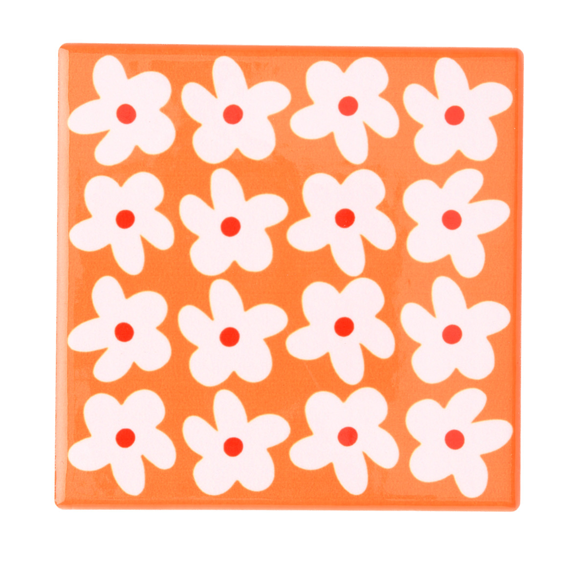 Keramische onderzetter met motief