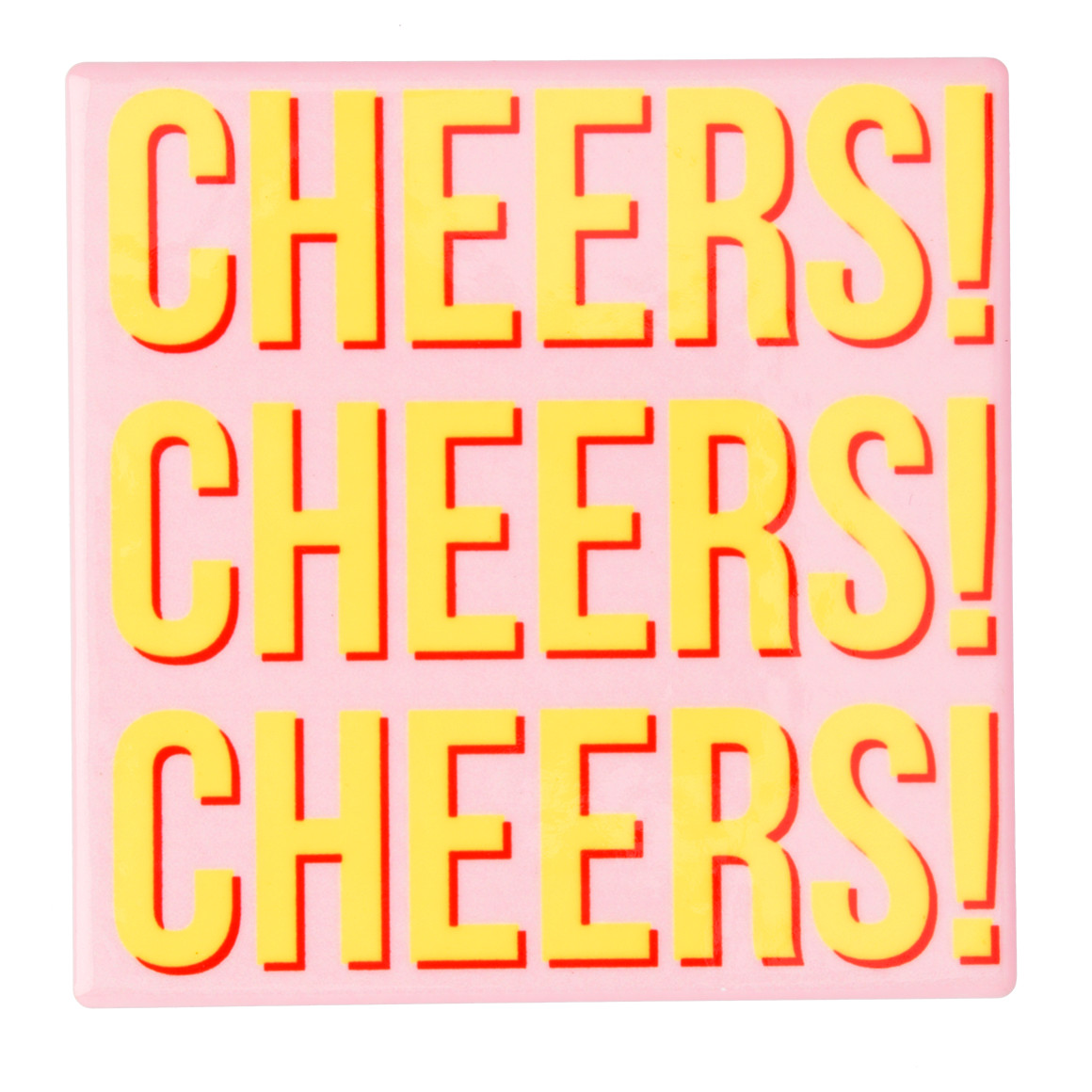 Keramische onderzetter met motief