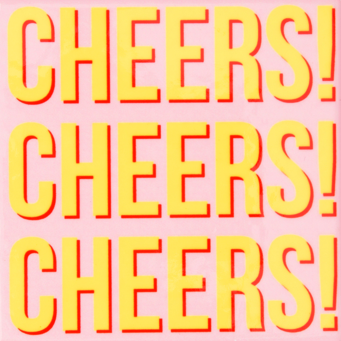 Keramische onderzetter met motief