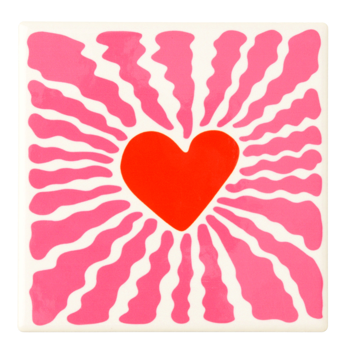 Untersetzer aus Keramik mit Motiv