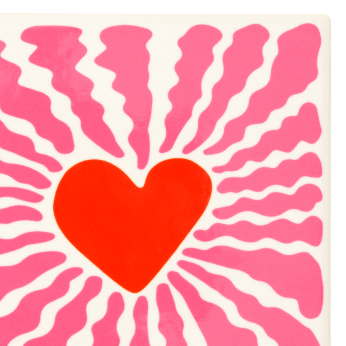 Untersetzer aus Keramik mit Motiv