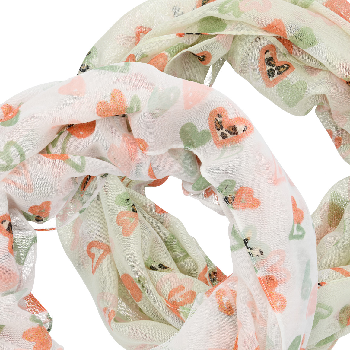 2 Damen Rundschals mit Muster