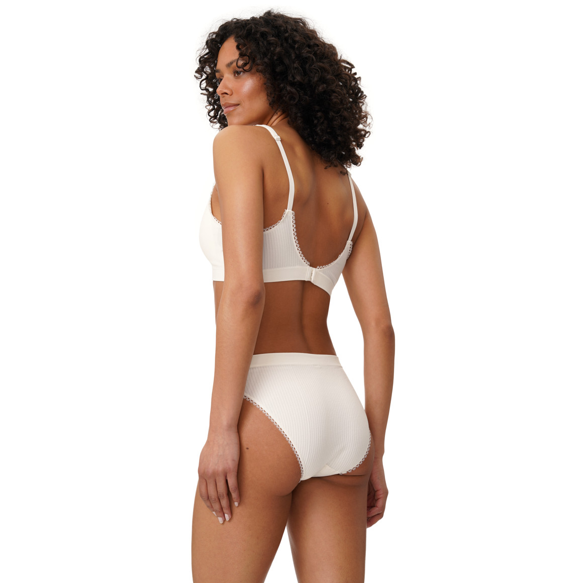 Damen Seamless-Bustier mit Rippstruktur