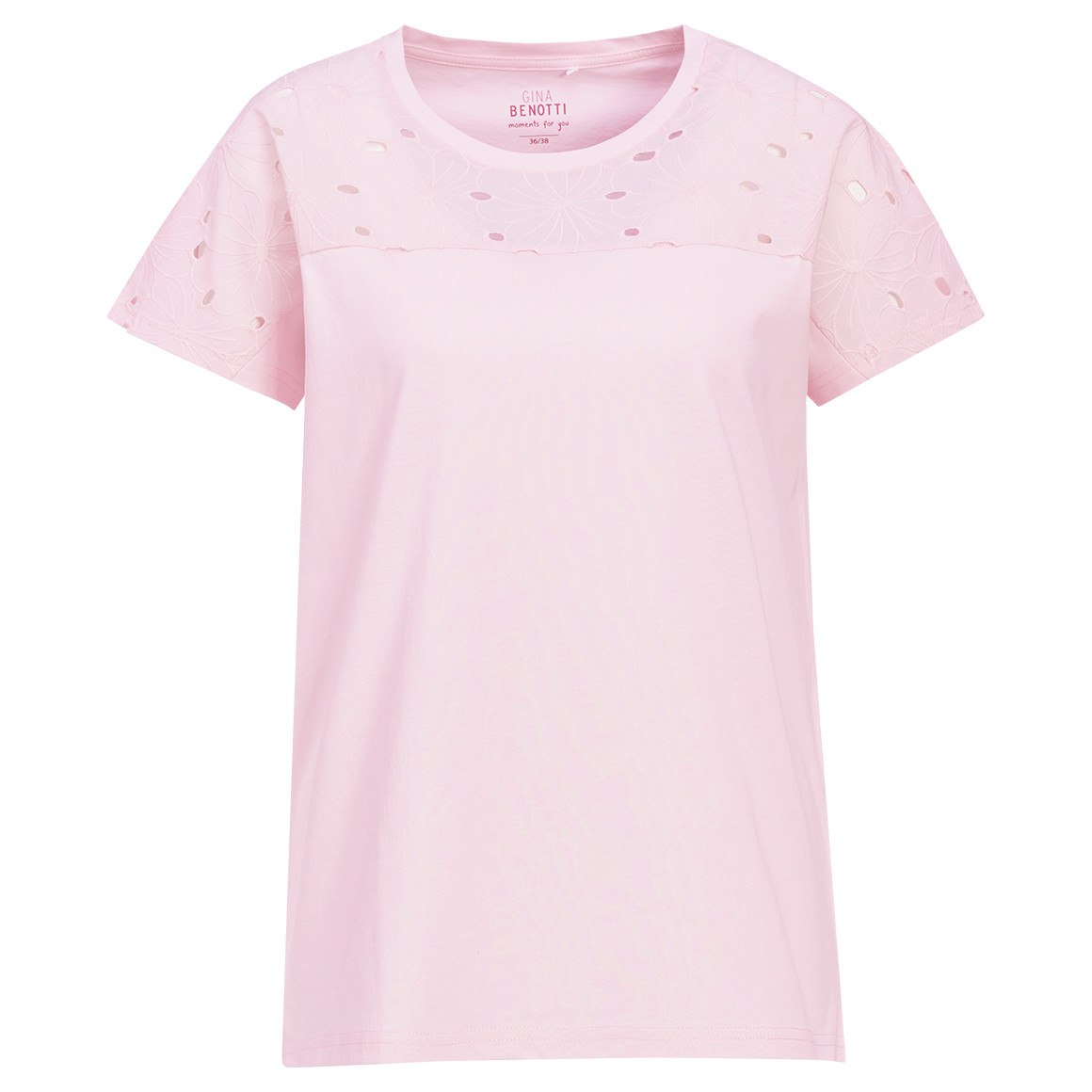 Damen Schlafshirt mit Lochspitze